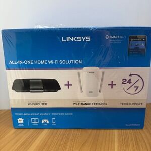 Linksys AC1750 Smart Wi-Fi Router + AC1200 Range Extender Bundle F5Z0636 NIB